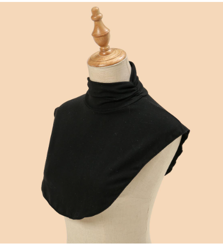 Soft Cotton Modal Neck Cover Turtleneck Hijab (One Piece)