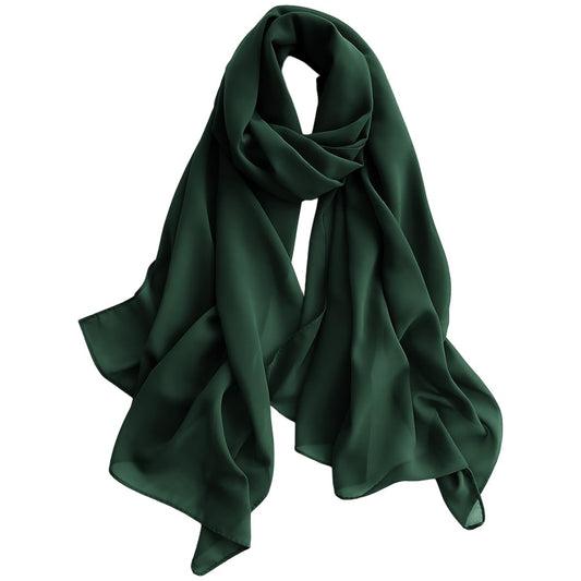 Harewom Chiffon Scarf for Women Lightweight Wedding Shawls and Wraps Long Sheer Summer Sun-proof Muslim Hijab Neck Scarves