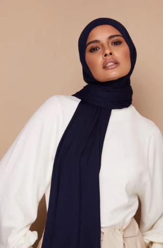 Quick Wrap Hijab with Satin Chiffon Long Scarf (One)