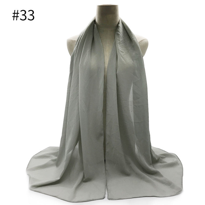 Chiffon Scarf and Shawl for Sun Protection (Hijab)