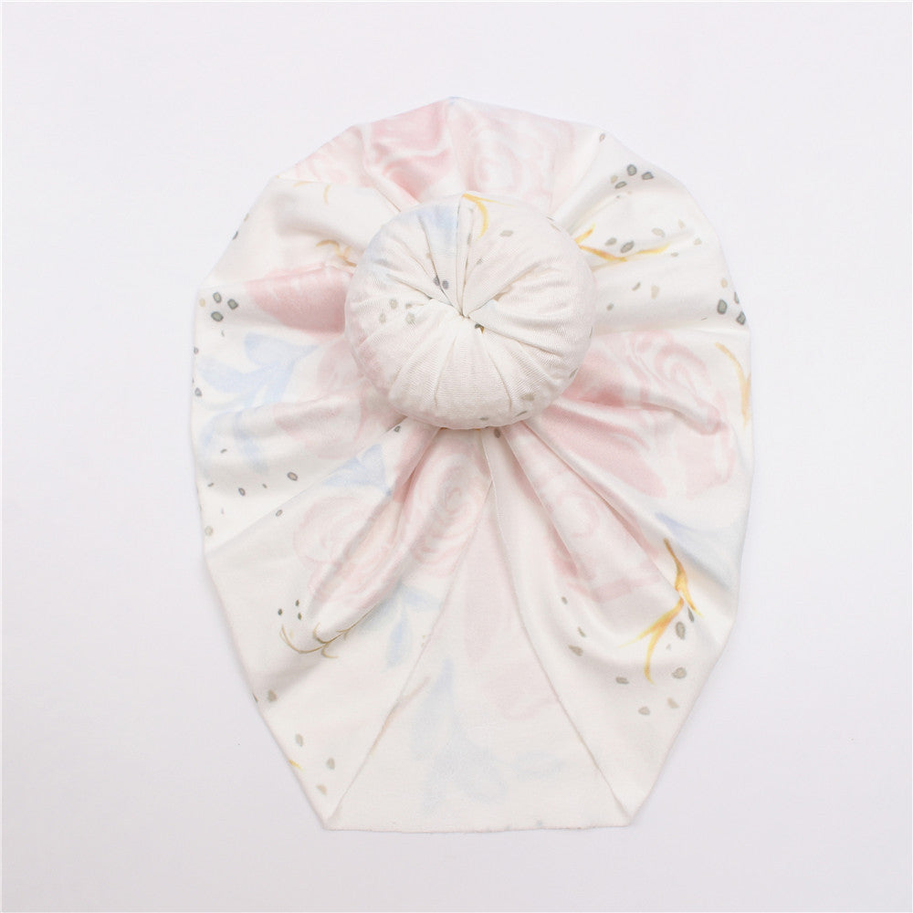 Baby Print Donut Indian Pullover Hijab Hat