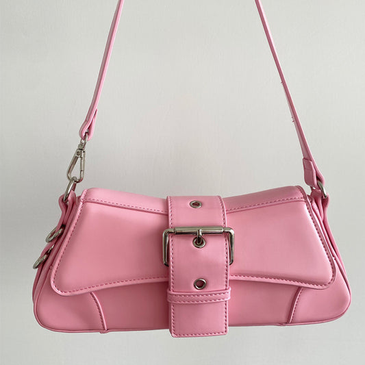 Hand Embossed Half Moon Hijab Chain Underarm Bag